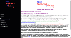 Desktop Screenshot of 1000problems.org